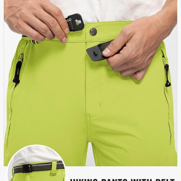 Men's Lightweight Hiking‎ Pants with Belt - Picture 4 of 7
